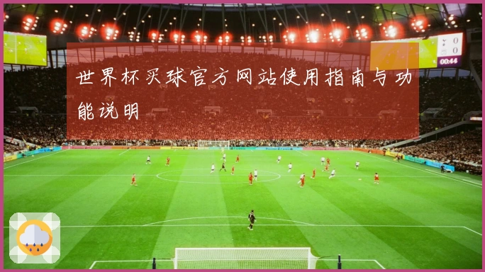 世界杯买球官方网站使用指南与功能说明